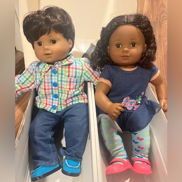 American Girl Other - American girl bitty baby bitty twins brunette brown skin girl and brunette boy